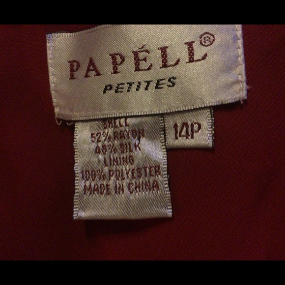Papelle red size 14P dress - Picture 2 of 8